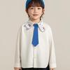Yoyou Boys' Cute Pet Embroidered Long-Sleeve Lapel Shirt