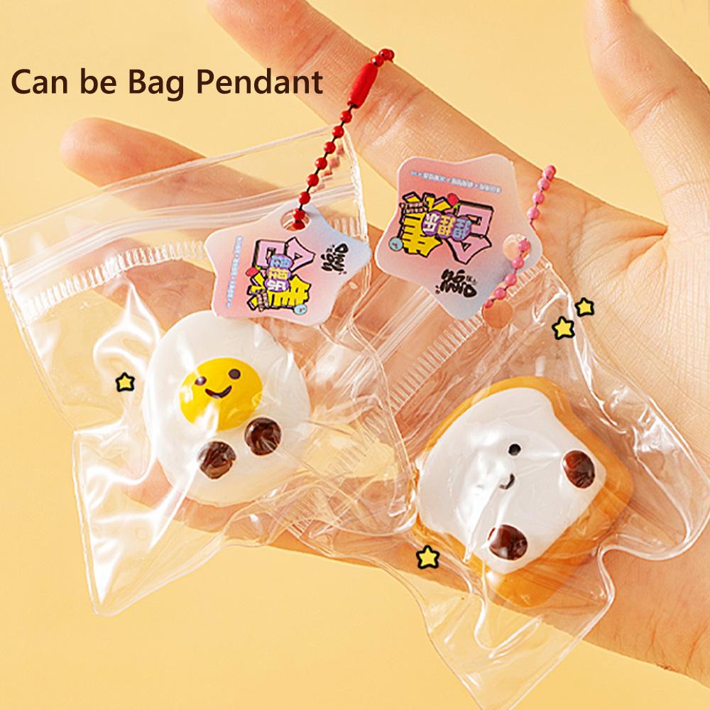 Mini Mochi Squishy Toys Bread Dumping Food Stress Relief Squishy Squeeze Toy Sensory Pinch Fun Party Favor Gift Keychain Pendant