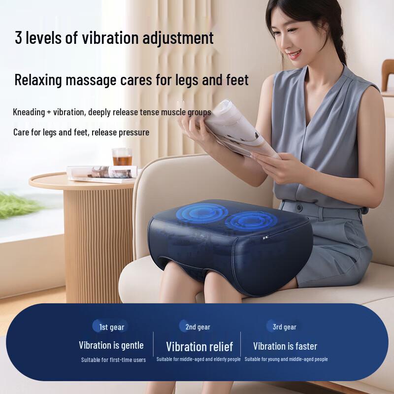 Aux Foot and Leg Massager with Dual Vibration and 64 Heads CN plug (adapter included)