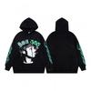Sp5der Spider Web Foam Print Fleece Hoodie Loose Fit Hip Hop Sweatshirt Men Women