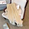 Plus Size Women High Waisted Wide Leg Trousers Summer Cool Feeling Straight Thin Pants