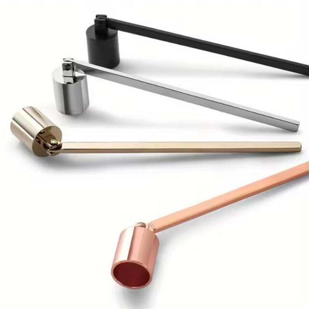 1 Stück Kerzenabdeckung Glockenförmig Langer Griff Kerzenhalter Edelstahl Kerzenlöscher Wohnaccessoires Dekoration