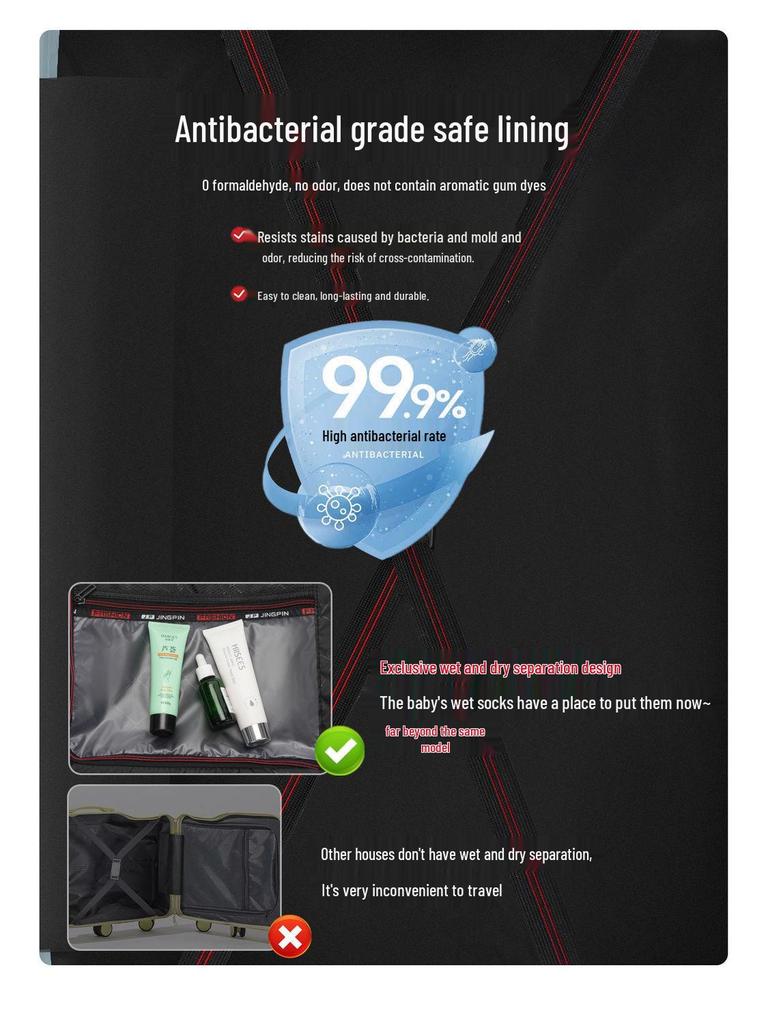 Children's Ride-On Suitcase with Universal Wheels & Combination Lock - 20 Inch