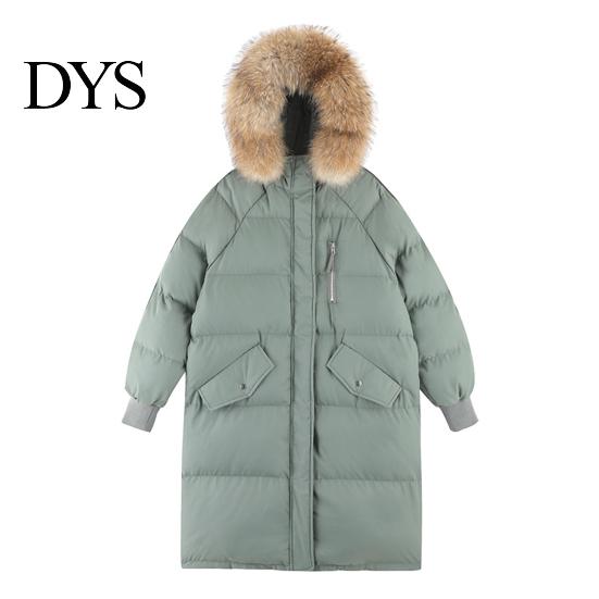 Versatile Cotton Coat Winter Women Jacket with Furry Hood Long Sleeves Pockets Heat Parka Retention Knee Length Zip-up Padded Solid Color Windproof