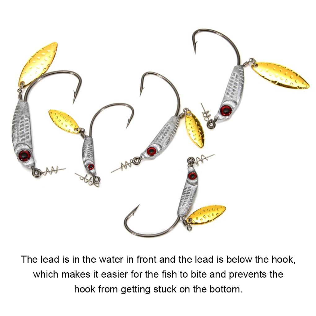 Satın alın Pack of 3 Fishing Tool Hooks Portable Fish Head Tackle