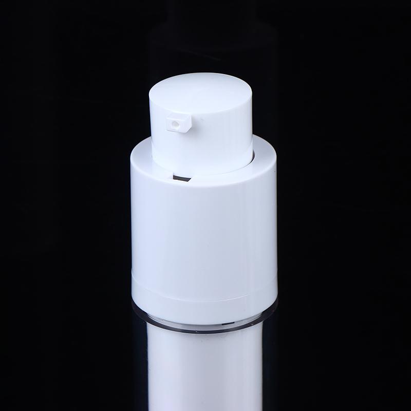 15/30/50Ml Vacuum Pump Bottles Frosted Clear Round Lotion Foundation Jar Rotating Lifting Lid Empty Travel Cosmetic Dispenser