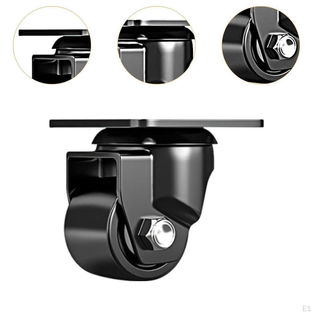 Swivel Caster Wheel Degree Rotatable with Locking Brake Industrial for Suitcases Workbenches