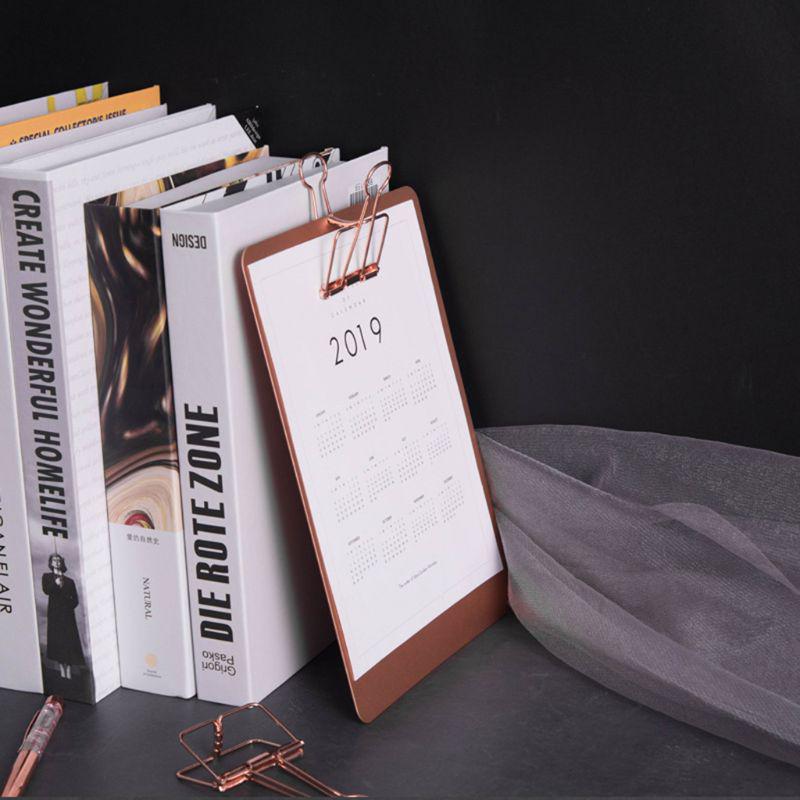 Metall-Zwischenablage Schreibblock Dateiordner Dokumentenhalter Schule Büro Schreibwaren Versorgung 3 Farben