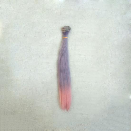 DIY Cute Straight Long Synthetic Faux Hair Wig Kids Dolls Gift Beauty