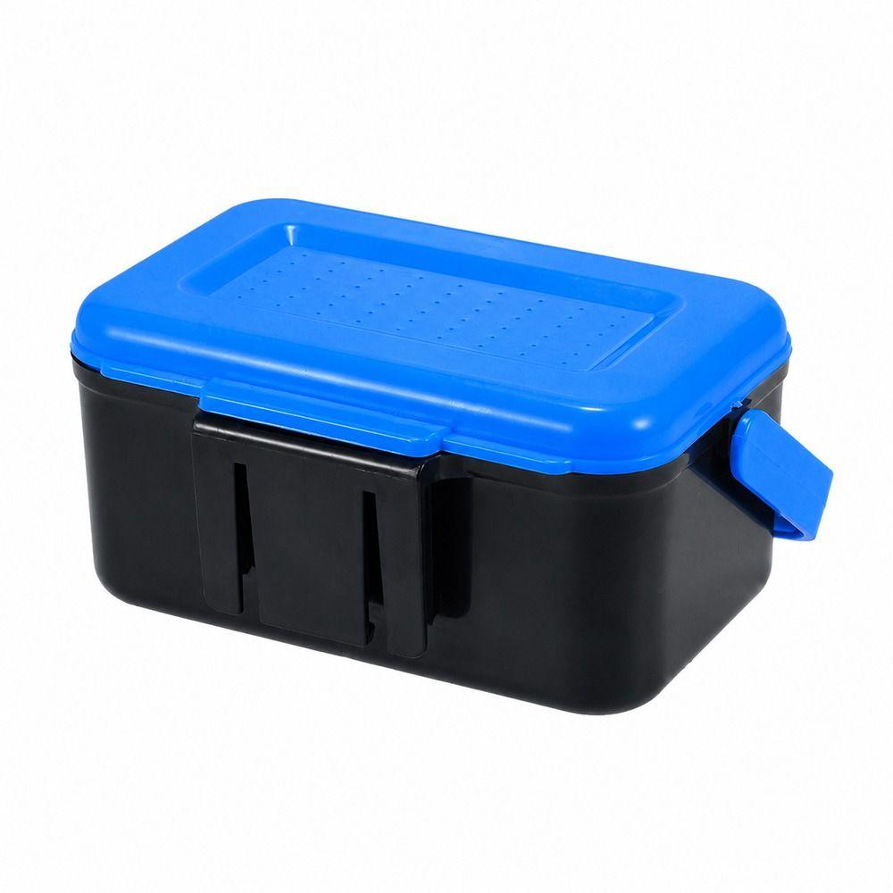 2PCS Plastic Fishing Bait Box with Clip Worm Storage Case Fishing Lure Box  Fishing Accessories