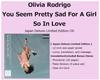 Olivia Rodrigo Păreți Destul de Tristă Pentru O Fată Atât de Îndrăgostită CD Japonia Ediție Deluxe PRE UPC:4988031888490