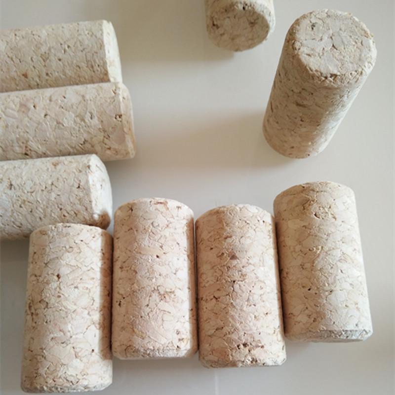 Red Wine Granulated Cork Bottle Stopper | Natural 1+1 Cork
