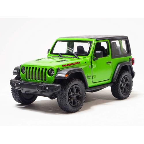 Kinsmart Jeep Wrangler Rubicon Green Hardtop 1/34 Scale Diecast Car KT5412B