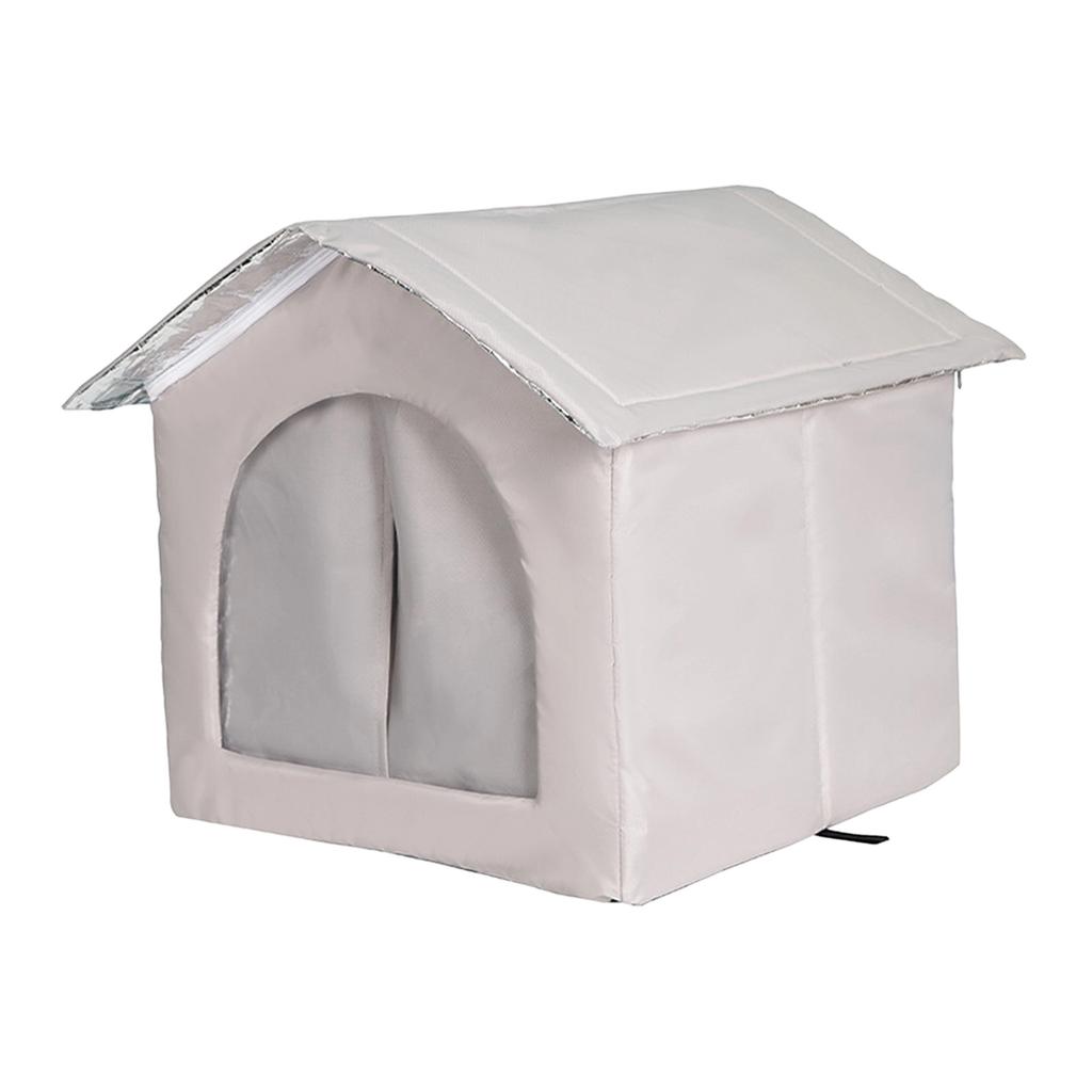 Outdoor Stray Cats Shelter Removable Cat Hideaway Winter Warm Weatherproof Cat House for Puppy Kitten Pet Supplies