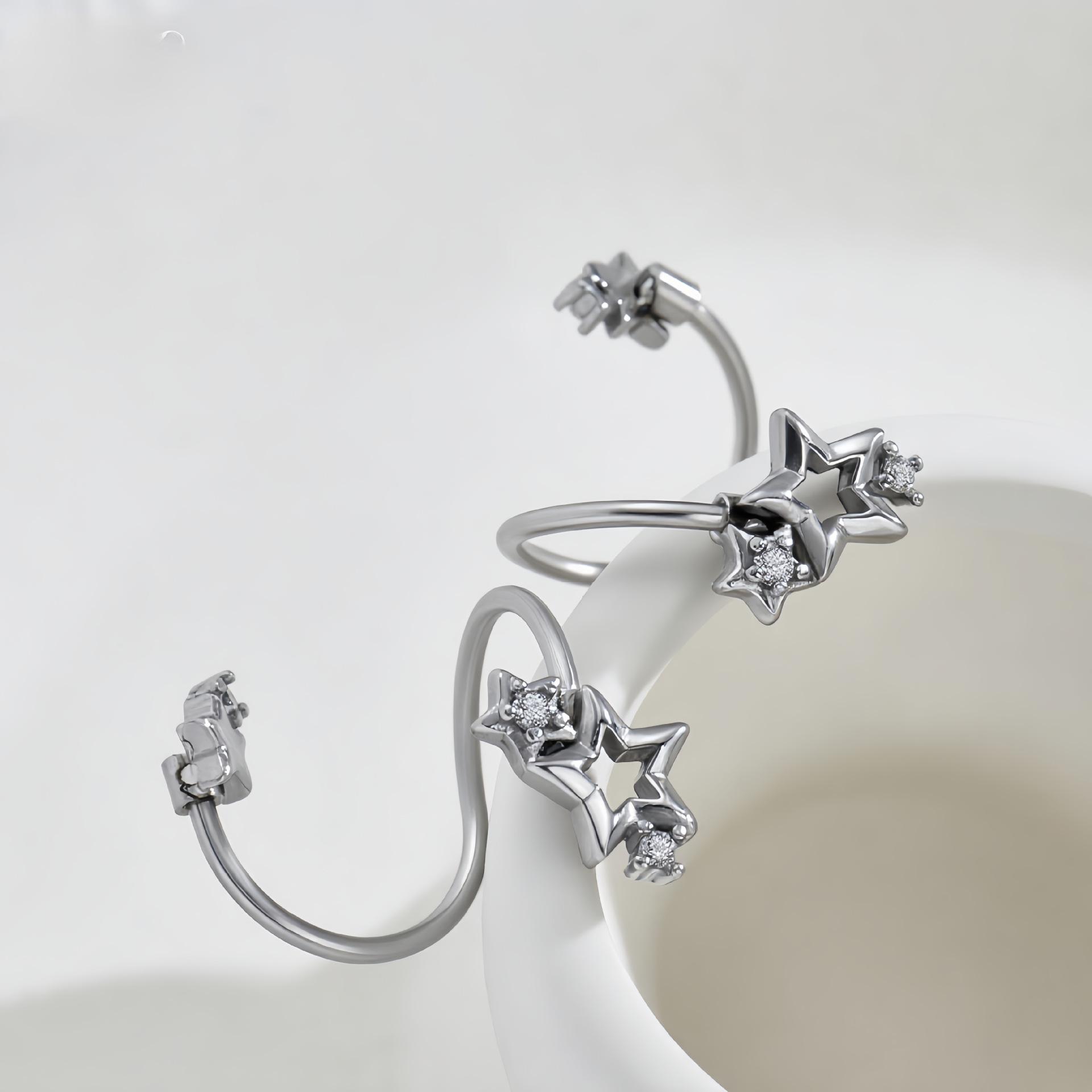 

Japan and South Korea niche design snowflake pearl stainless steel earrings temperament elegant daily commuter women s jewelry stud earrings