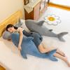 Big Mouth Shark Plush Toy Throw Pillow One Horned Whale Doll Bed Cushion Pillow Doll