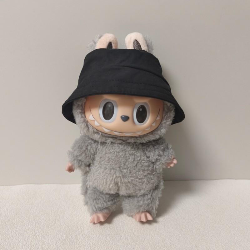 Labubu Doll Outfit: Fisherman Hat & Overalls Set for First & Second Gen Dolls