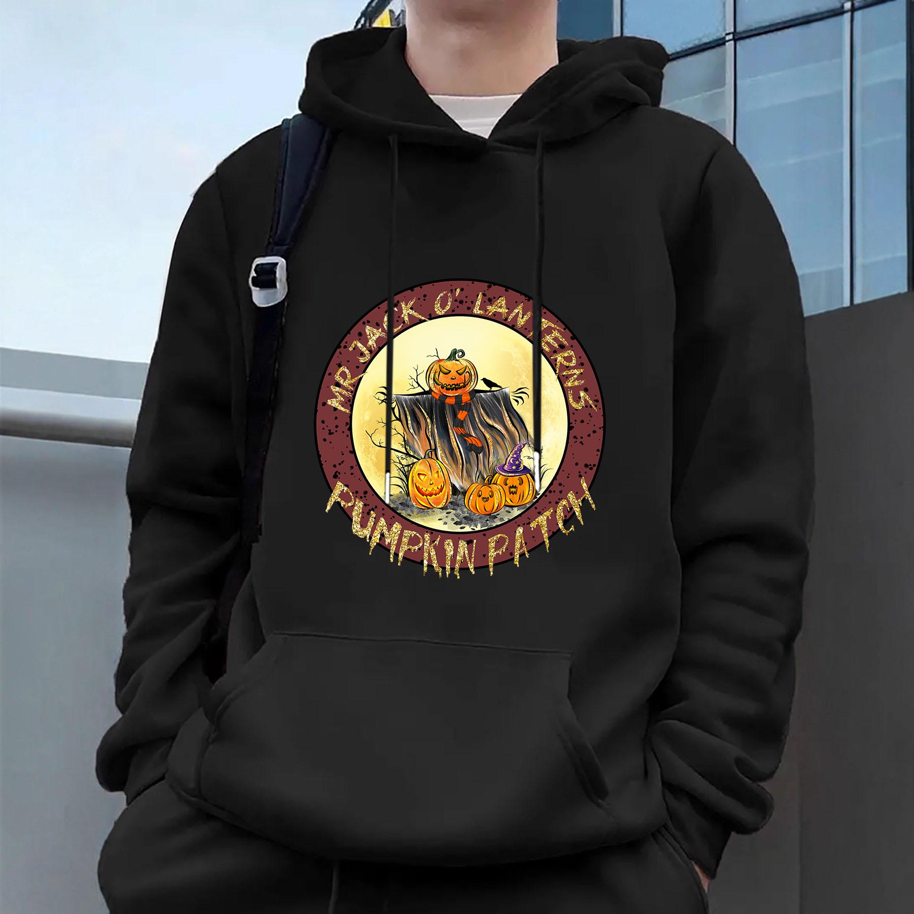 

Хэллоуин Мужские повседневные худи флис хип-хоп 250 г/м² однотонный пуловер толстовка мужская спортивная одежда одежда толстовка мужская одежда S темно серый