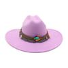 Dance French Flat-Brimmed Cowboy Hat Premium Ethnic Style Tourism Shade Stage Jazz Hat