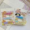 Kawaii Cartoon Dog Acrylic Hairpin Cute Animal Cat Duckbill Hair Clip Side Bangs Clip Headdress Sweet Hair Accessories Gifts