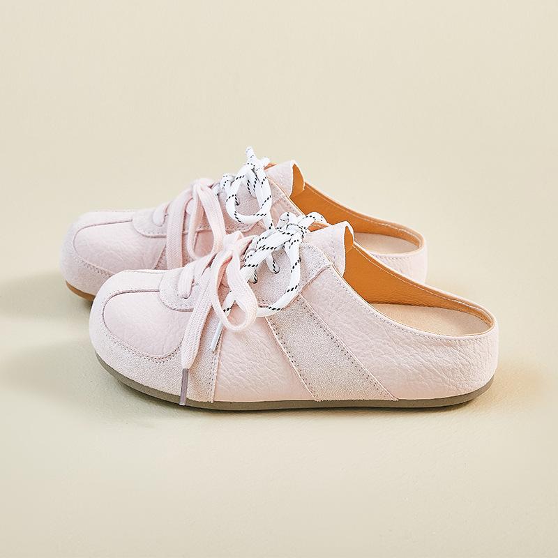 The New Semi-pallet Shoes for Students Are Sporty Casual Breathable and Height-increasing