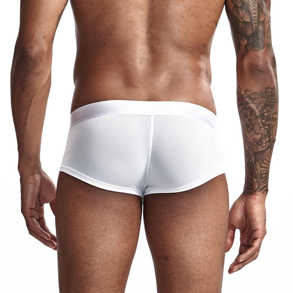 Boxer JOCKMAIL Low Waist Solid Colour Microfibre Men's Underwear Sports Breathable Trunks