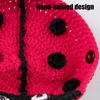 Knitted Turtle Outfit Warm Ladybug Sweater Tortoise Dress-up Costume with Adjustable Strap for Pet Turtle Halloween Party Cosplay Photo Shoot Prop