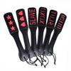 Sex Double-deck Slave Paddle Butt Whip Faux Leather Spanking Flogger Bondage