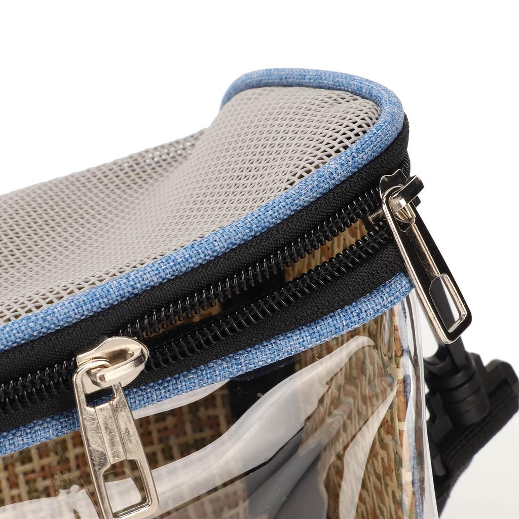 Bird Carrier Bag Transparent Portable Lightweight Breathable   Travel Cage for Cockatiels Parakeets Small Bird