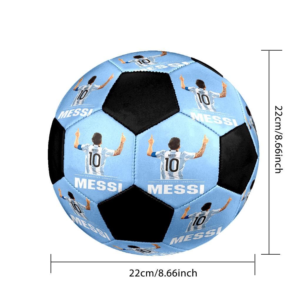 1pc Messi Soccer Ball Size 5 Indoor Soccer Ball Fashion Colorful Backyard Game - Great For Sports Fans Gift HE77