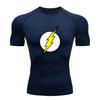 Men's Quick Dry Compression Fitness Sports T-Shirt Yellow Li