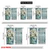 2pcs 2D flat printing Curtains Butterflies Daisy Flowers New Beginning Fabric Without Electricity Family Party Perfect for