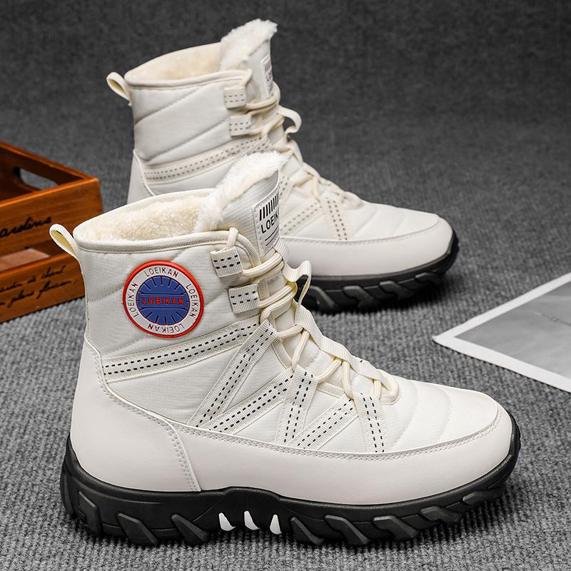 Winter New Men's Snow BootsThick and Warm Casual Boots for Outdoor Comfort, Snow Boots for Mountain Climbing and Hiking