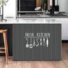 No Punching Cabinet Curtains Velcro Curtain Decorative Wardrobe Bookcase Curtain Cupboard Covering Cloth for Kitchen