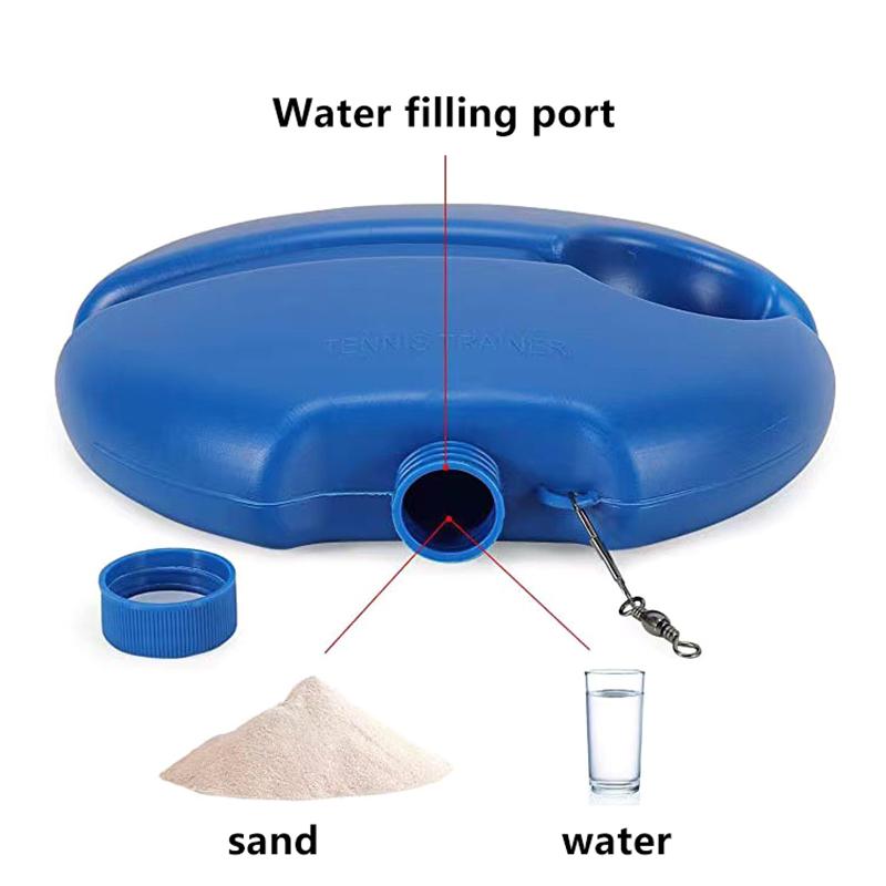 Heavy Duty Tennis Training Aids Base With Elastic Rope Ball Practice Self-Duty Rebound Tennis Trainer Partner Sparring Device
