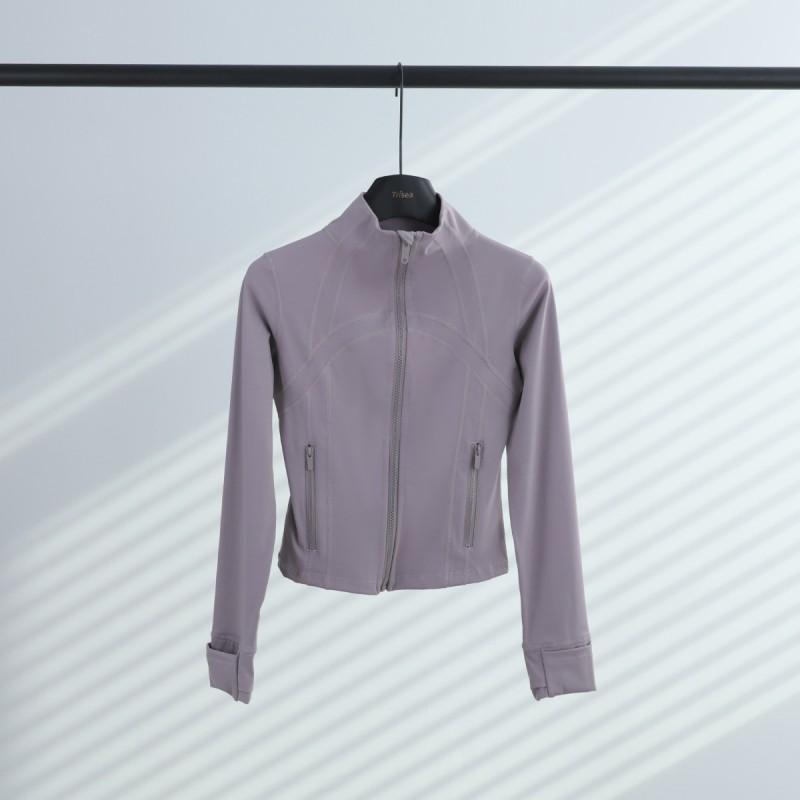 Lulu Define Short Stand Collar Jacket Women Slim Fit Yoga Running Activewear