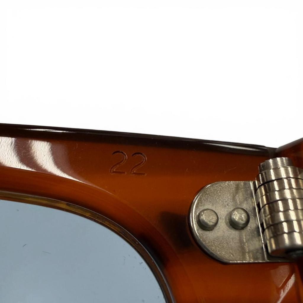Excellent JULIUS TART OPTICAL sunglasses COUNTDOWN Clear brown mens Used