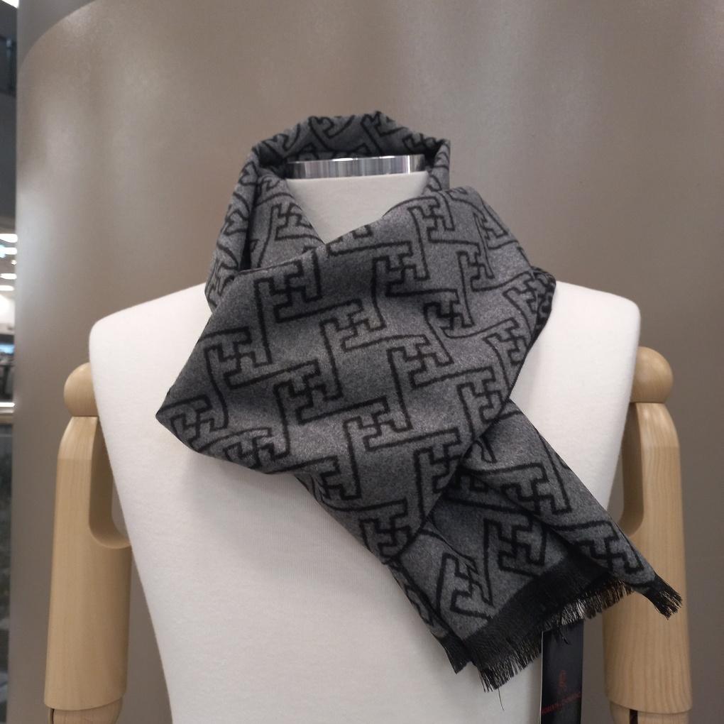 Men's Winter TR Fleece Geometric Muffler RN4C119