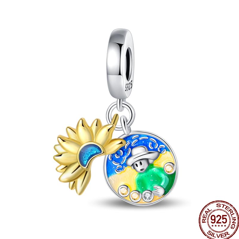 Copper Spring Insect Butterfly Series Gift Beads Suitable For 3Mm Original Bracelet Diy Birthday