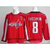 Mens Ice Hockey Jersey Custom Embroidered Team Capital 8 77 43 Numbers Sportswear Adult Players