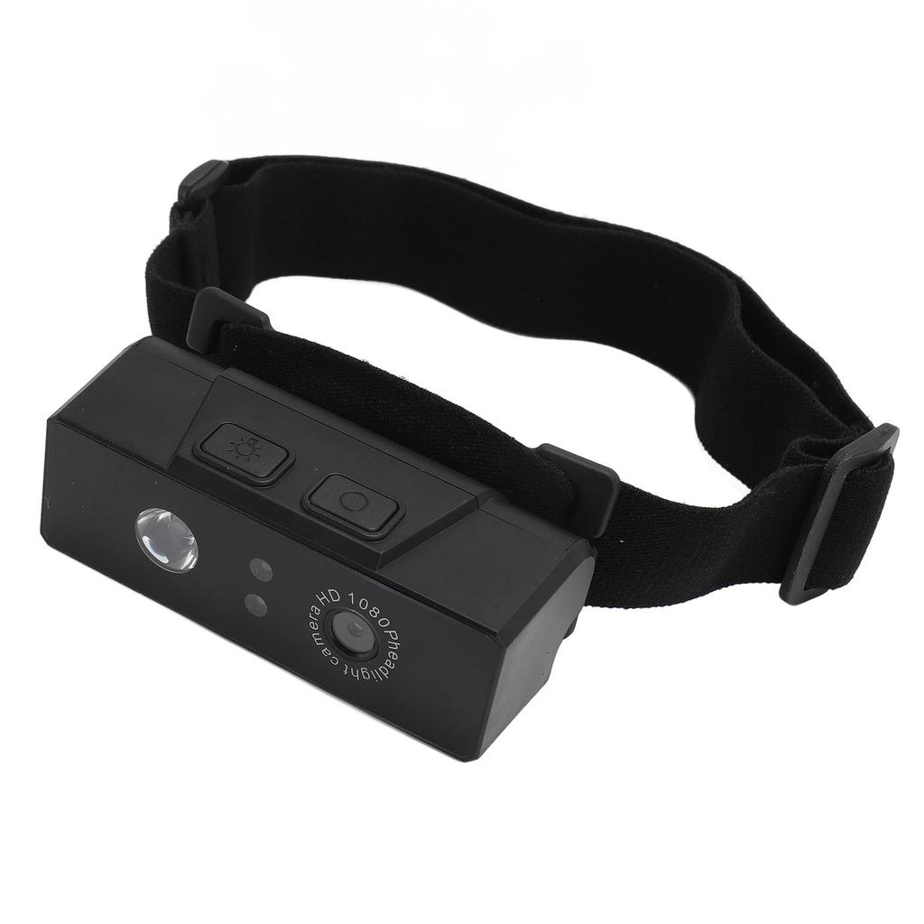 LED Headlamp Camera Support Intelligent     Headlamp Wearable Body Cam Headlight Video Camcorder with Elastic Headband