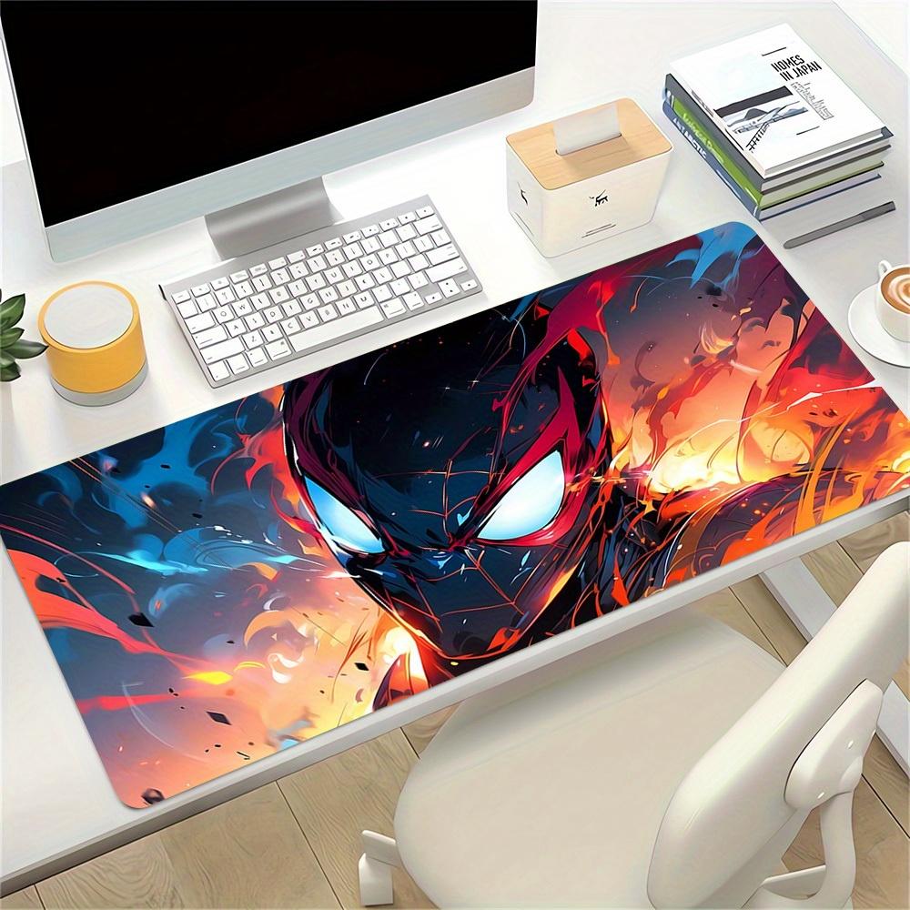 Large Multi-Size Non-Slip Rubber Base Spiderman, Heroic, Dynamic Mouse Pad, Stitched Edges Keyboard Desk Mat for School, Office, Home, Gift
