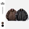 NICE3RULE Men's Japanese Retro Workwear Jacket - Classic British Style Plaid for Spring & Autumn (NW112)