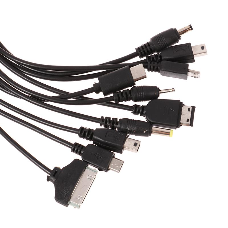 1 Stück 10 in 1 Micro-USB-Mehrfachstecker-Ladekabel Universelles USB-Adapterkabel Datenkabel Multifunktionales Datenübertragungskabel