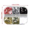 3D Five-petaled Flower Nail Sequins DIY Manicure Floral Nails Accessories  for Women Girls