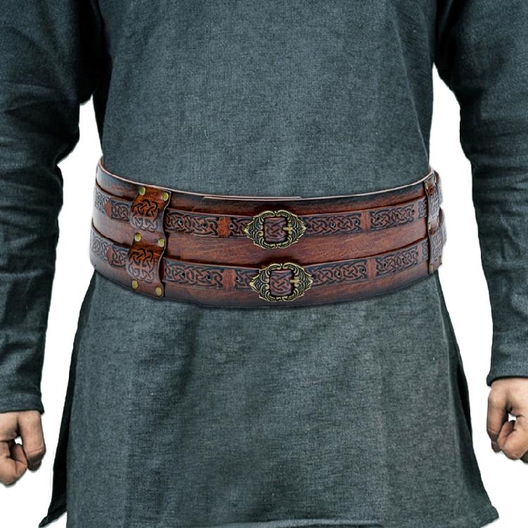 Norse Cosplay Belt Renassance Medieval Buckle Belt Halloween Men Costume