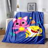 pinkfong Flannel Blanket Soft Warm All-Season Throw, Design for Camping, Car Travel, Hiking Sofa, Bed, Office Perfect Gift for Parties