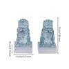 Lion Figurines Chinese-Styled Standing Ornaments Carved