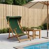 Recliner 3 Position Solid Eucalyptus Wood Green