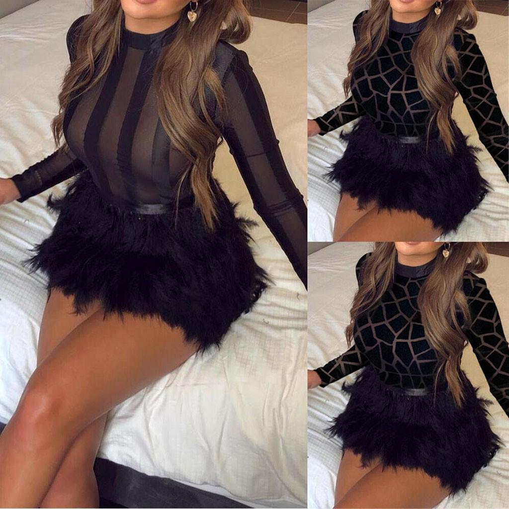 white christmas dresses Lapointe Mesh Off The Shoulder Gown with Feathers
